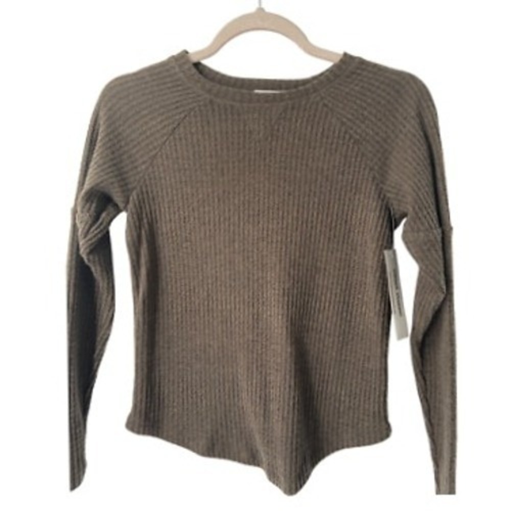 Sweet Romeo Knit Sweater Forest Green ‎ XSP NWT Comfy Cropped Classic